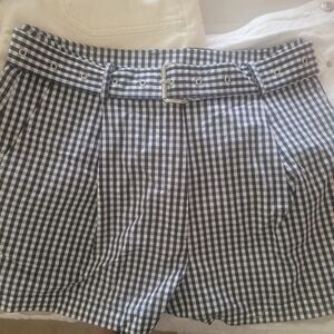 Michael Kors Gingham Checkered Shorts, Sz 8, NWOT